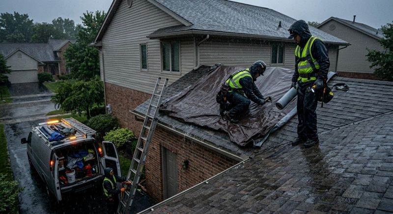 A Frame Roof Repair in Broomfield, CO