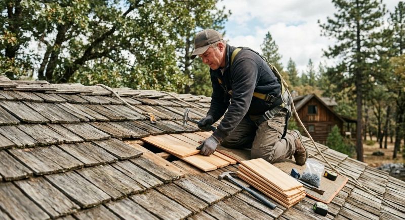 Cedar Shake Roof Repair in Black Hawk, CO