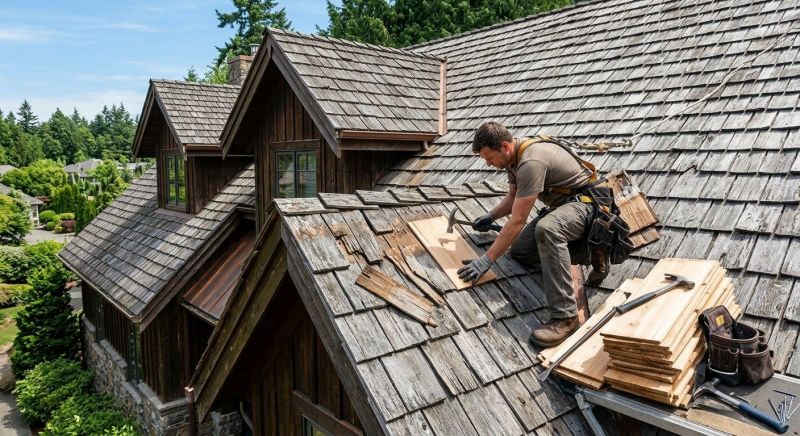 Cedar Shake Roof Repair in Jefferson County, CO