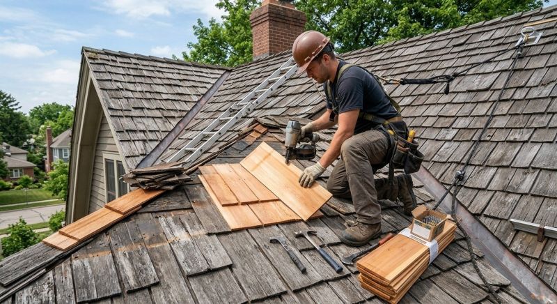 Cedar Shake Roof Repair in Lyons, CO