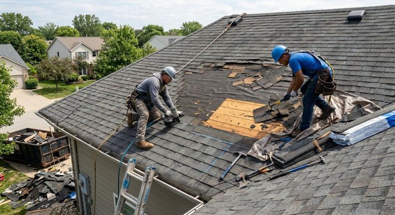 Damaged Roof Repair in Broomfield, CO