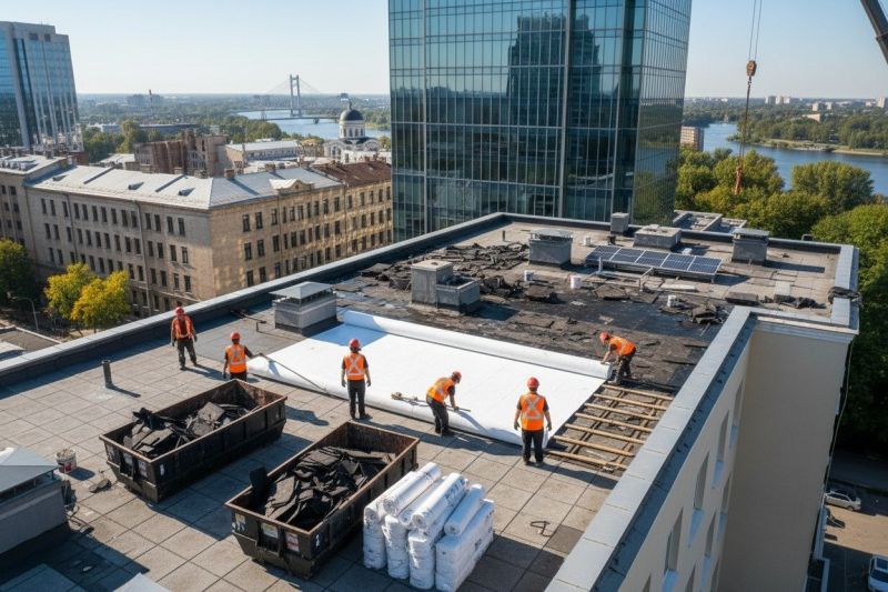 Flat Roof Replacement in Aurora, CO