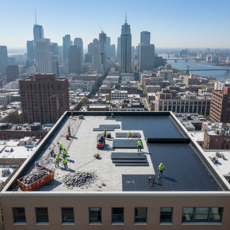 Flat Roof Replacement in Commerce City, CO