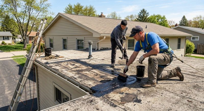 Flat Roof Tar Repair in Broomfield, CO