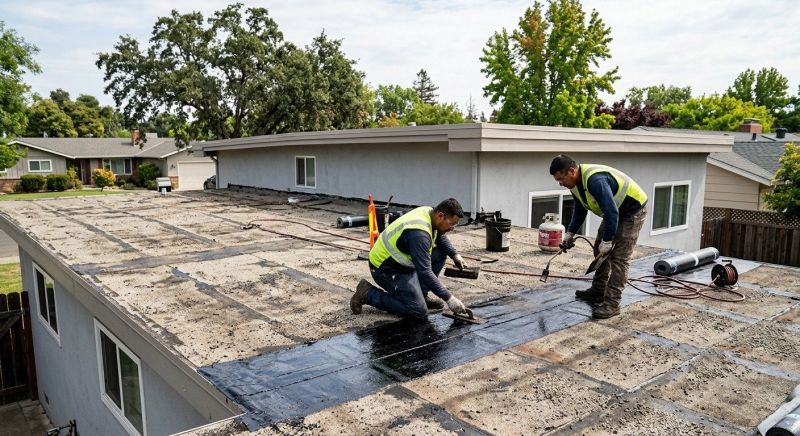 Flat Roof Tar Repair in Broomfield, CO