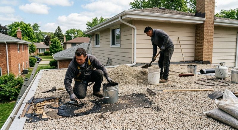 Tar And Gravel Roof Repair in Commerce City, CO