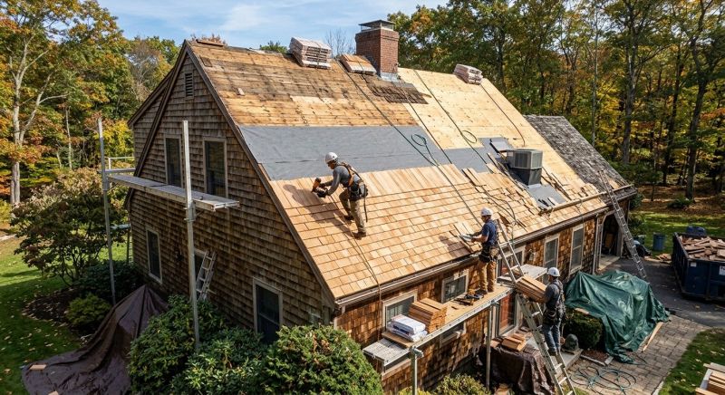 Wood Shingle Roof Replacement in Broomfield, CO